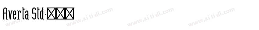 Averta Std字体转换